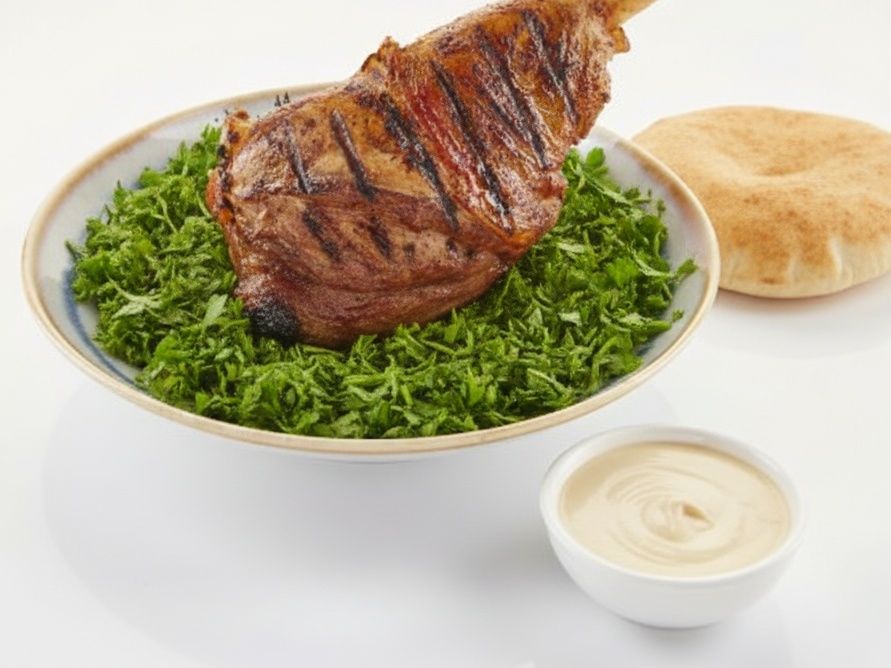 Mutton Shank on Charcoal