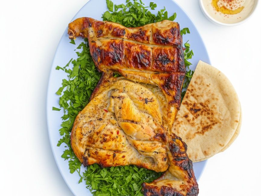 Half Chicken Charcoal Grilled