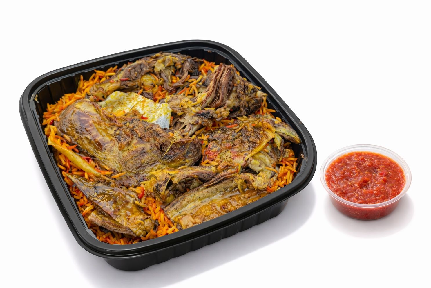 Mandi Meat Rice With raisins