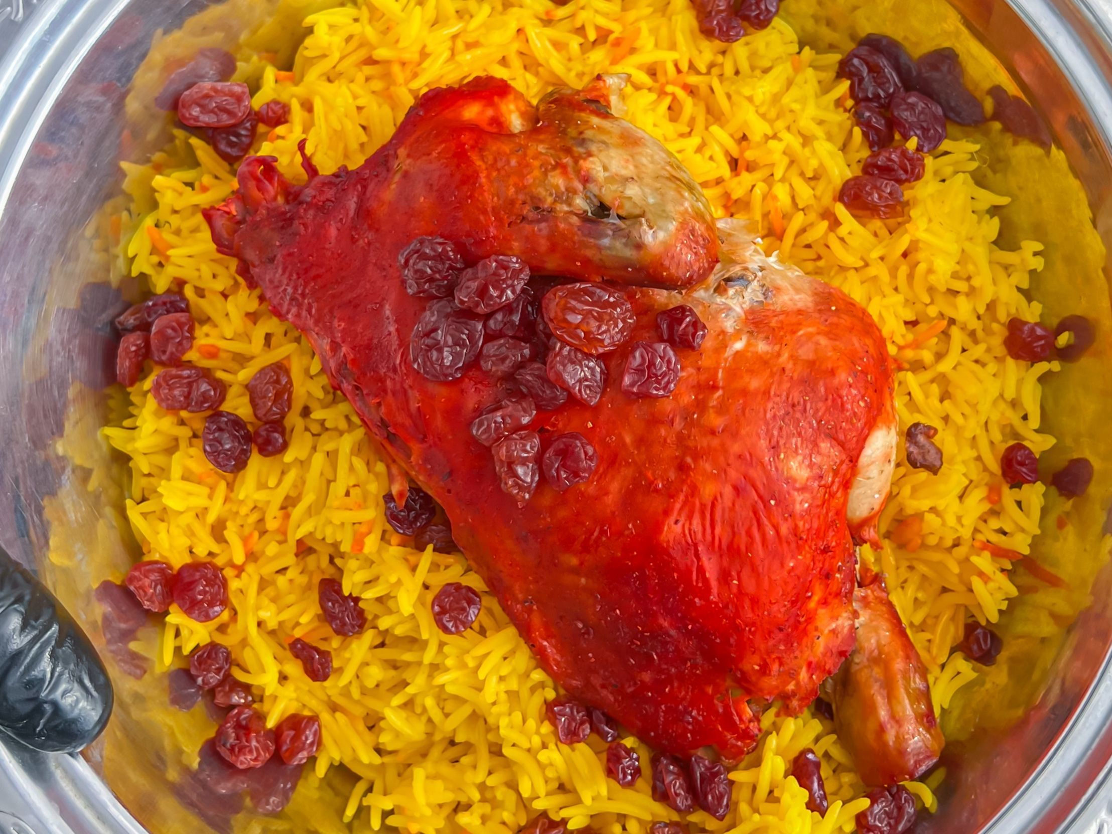 Half Chicken Mandi Rice With Nuts