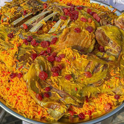Quarter Teis Mandi Of Rice With Nuts