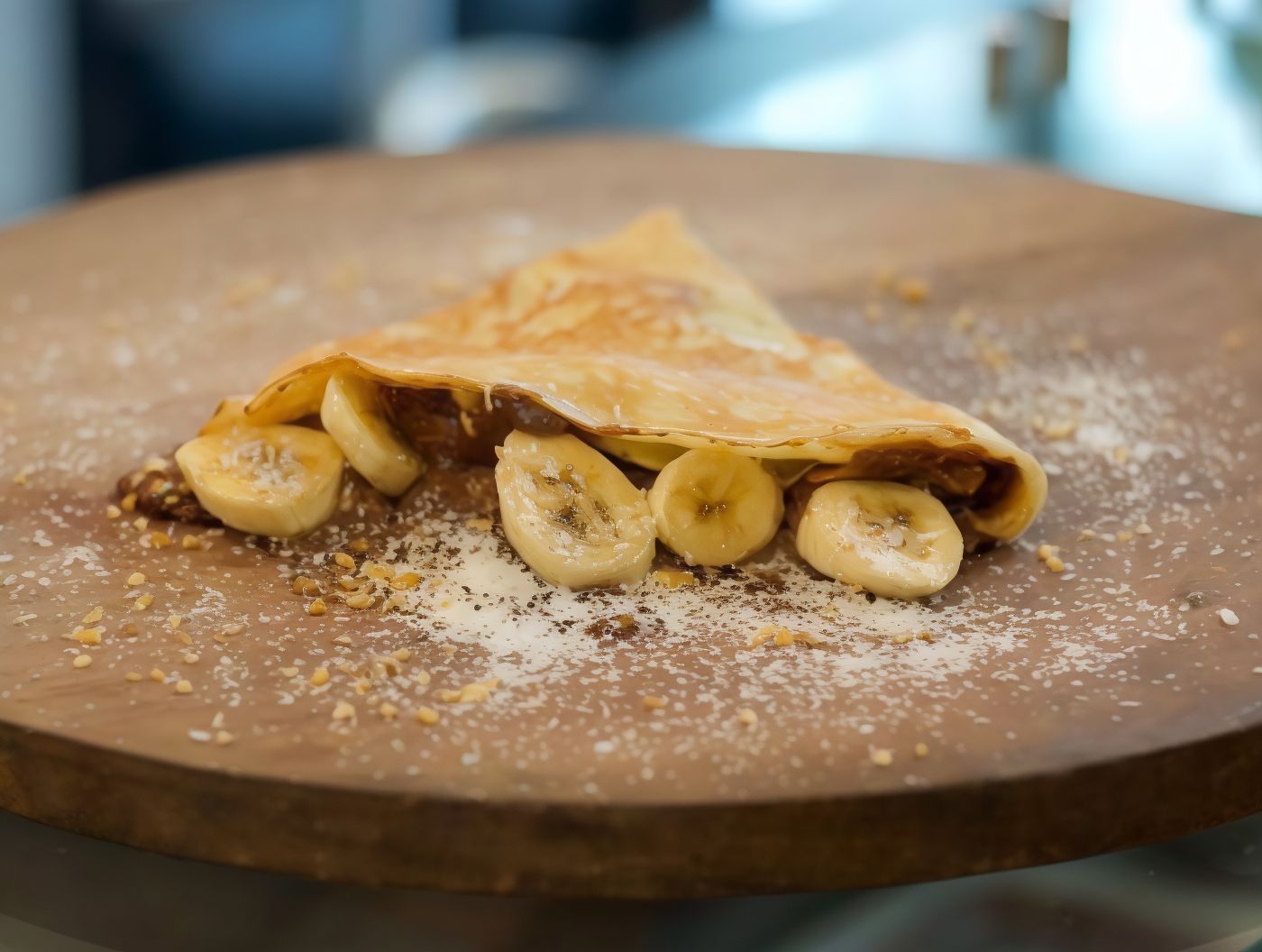 Chocolate and Banana Crepe