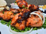 Quarter Meal Of Shish Chicken On Charcoal Breast