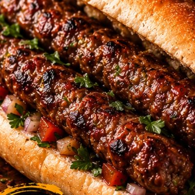 Meat kofta sandwich