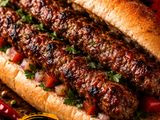 Meat kofta sandwich