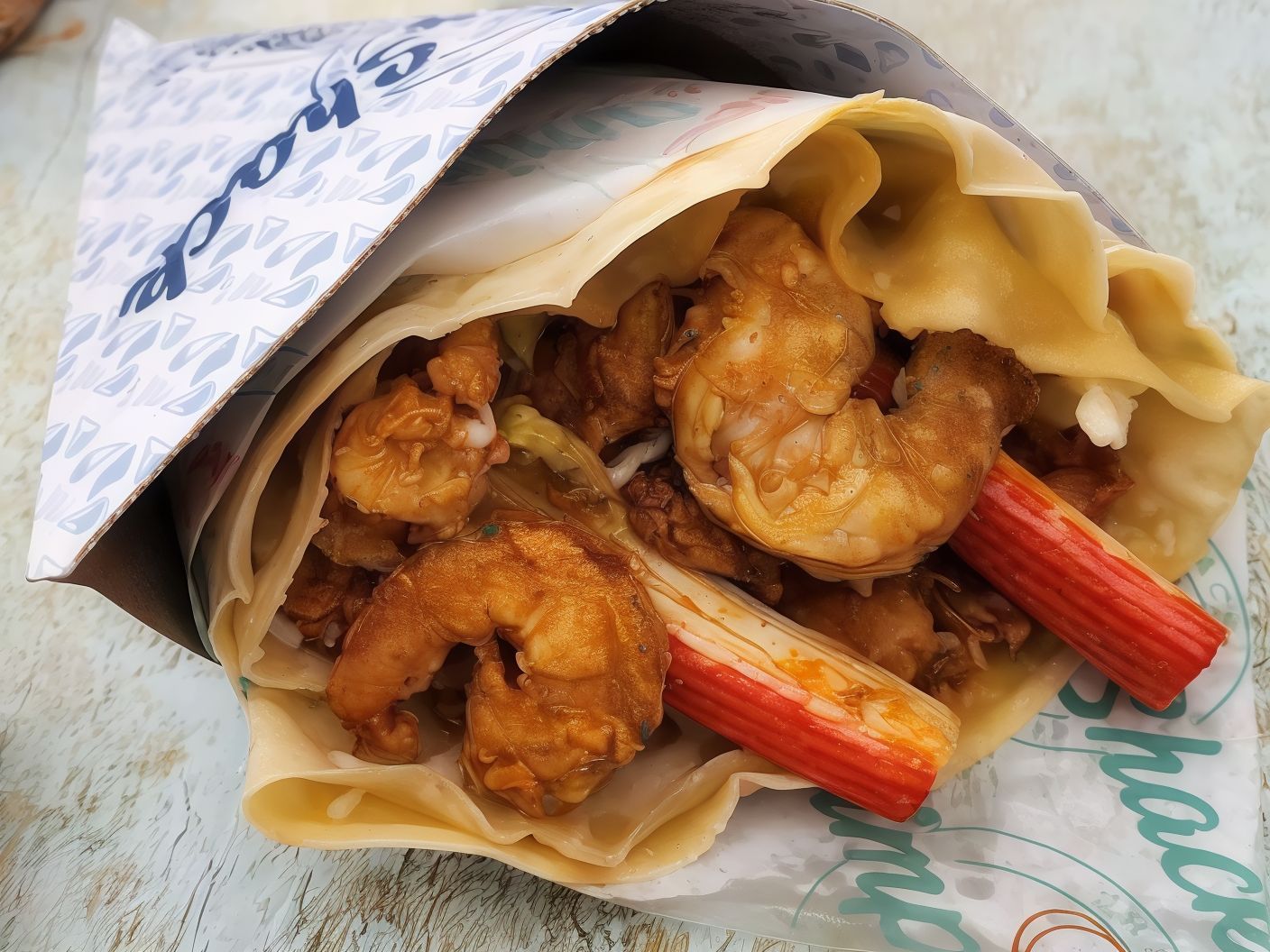 Mix Seafood Crepe