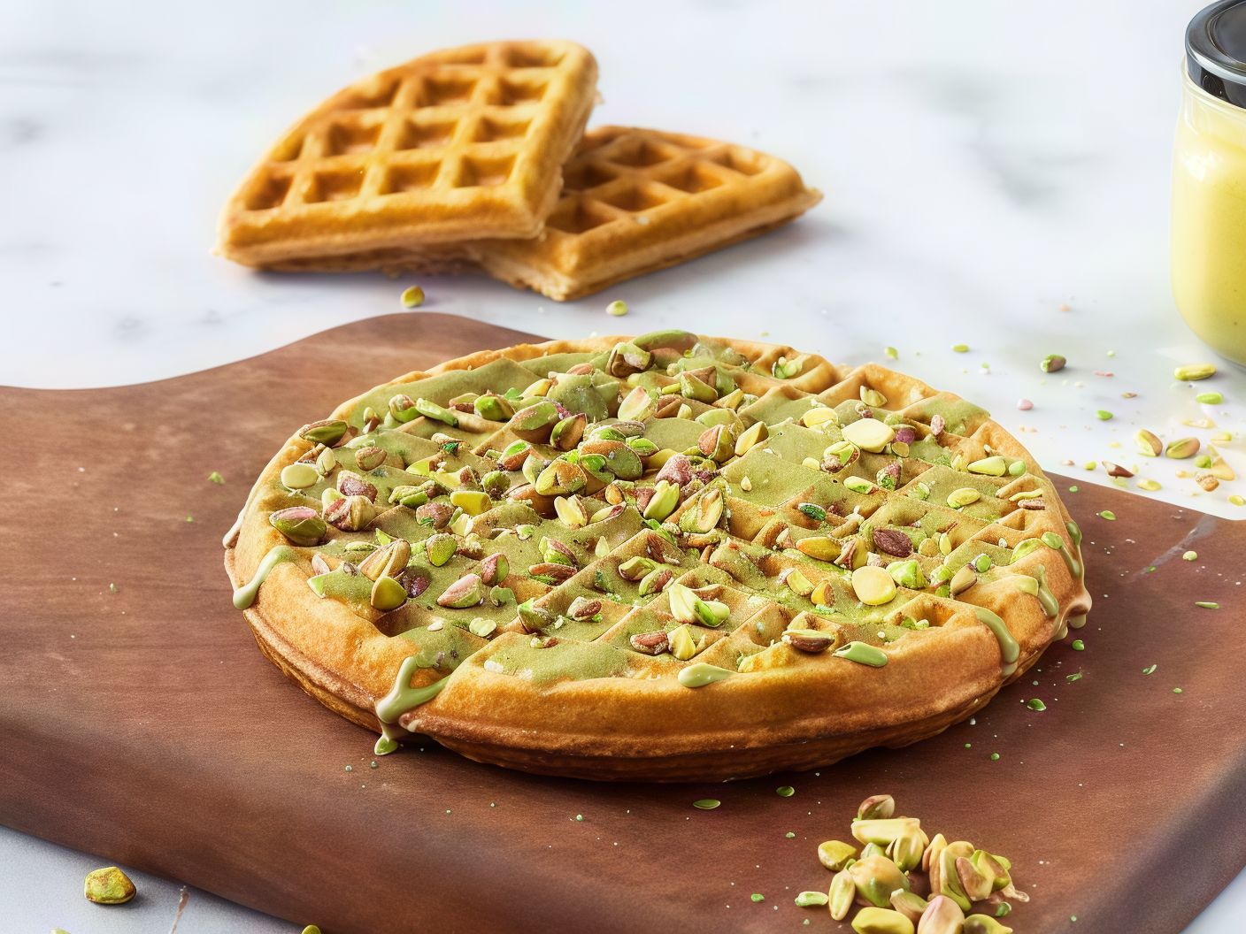 Pistachio Waffle