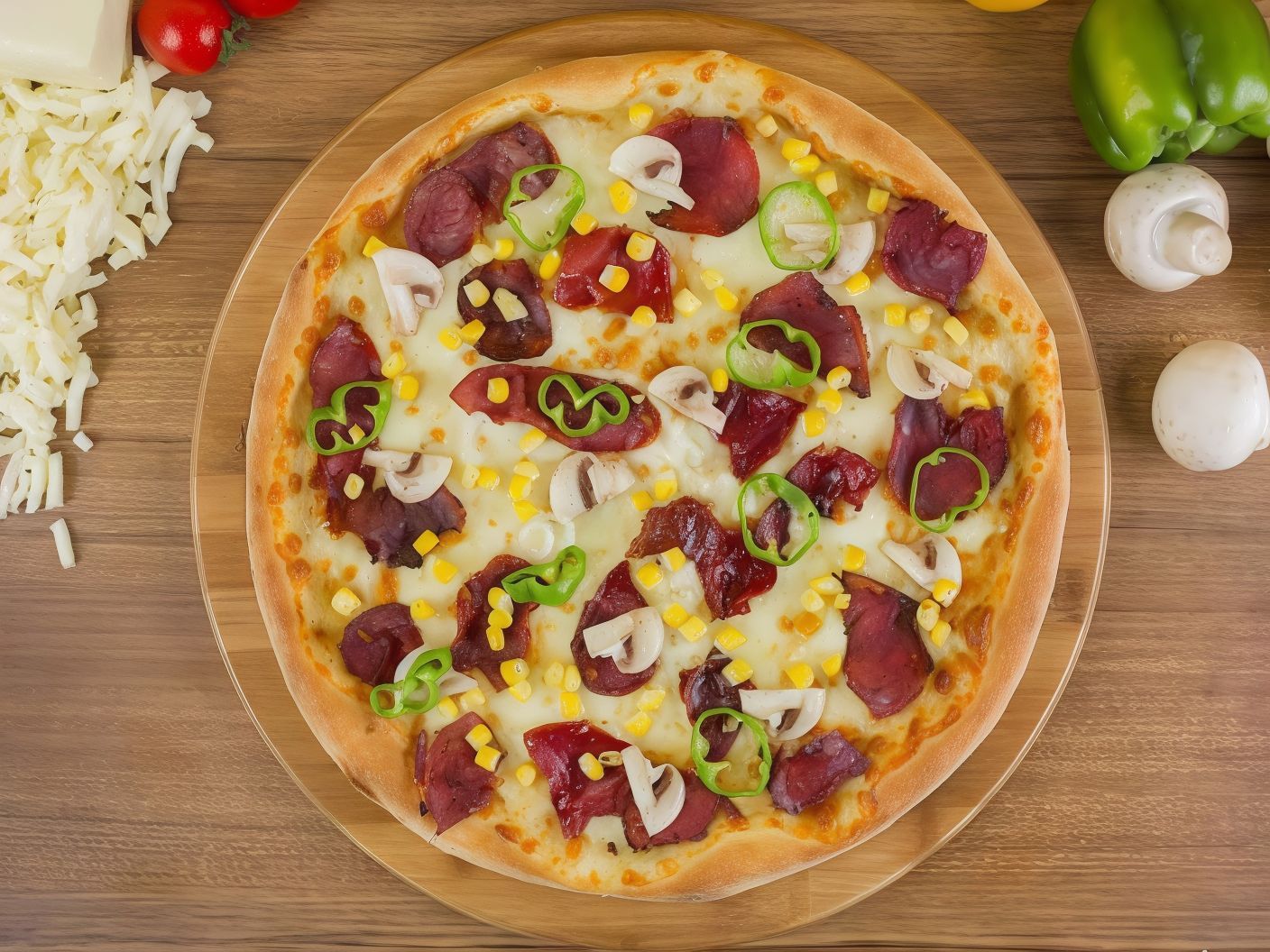Pastrami pizza