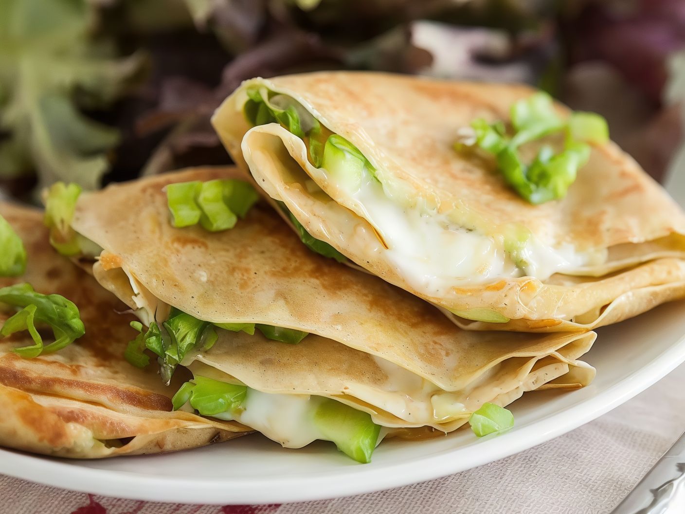 Mix cheese crepe