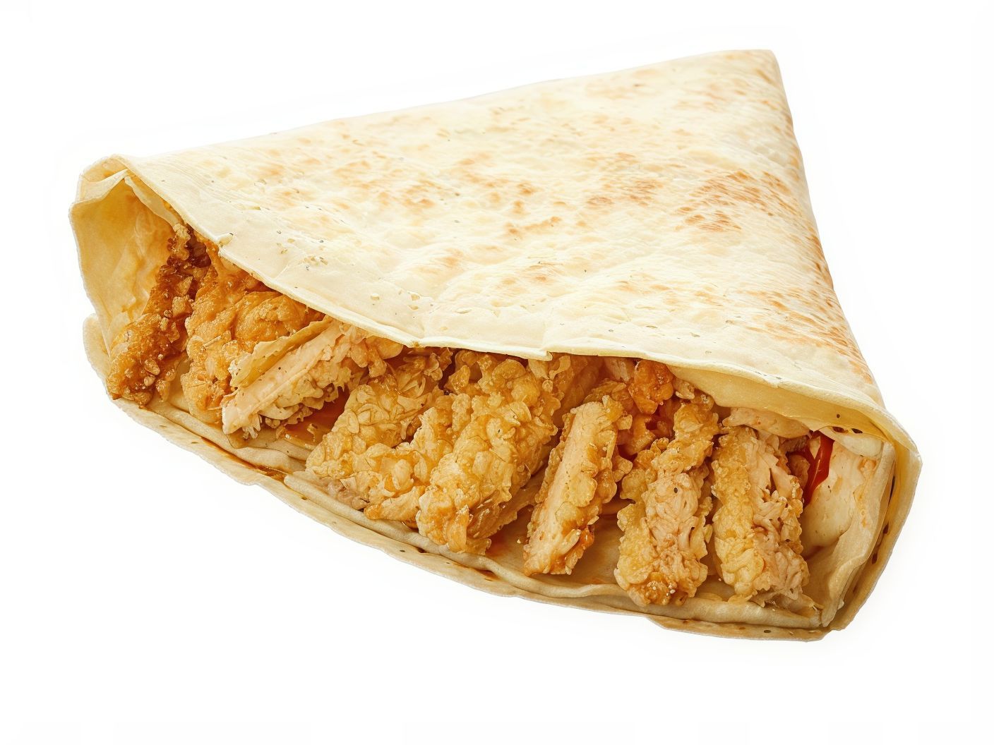 Crispy chicken crepe