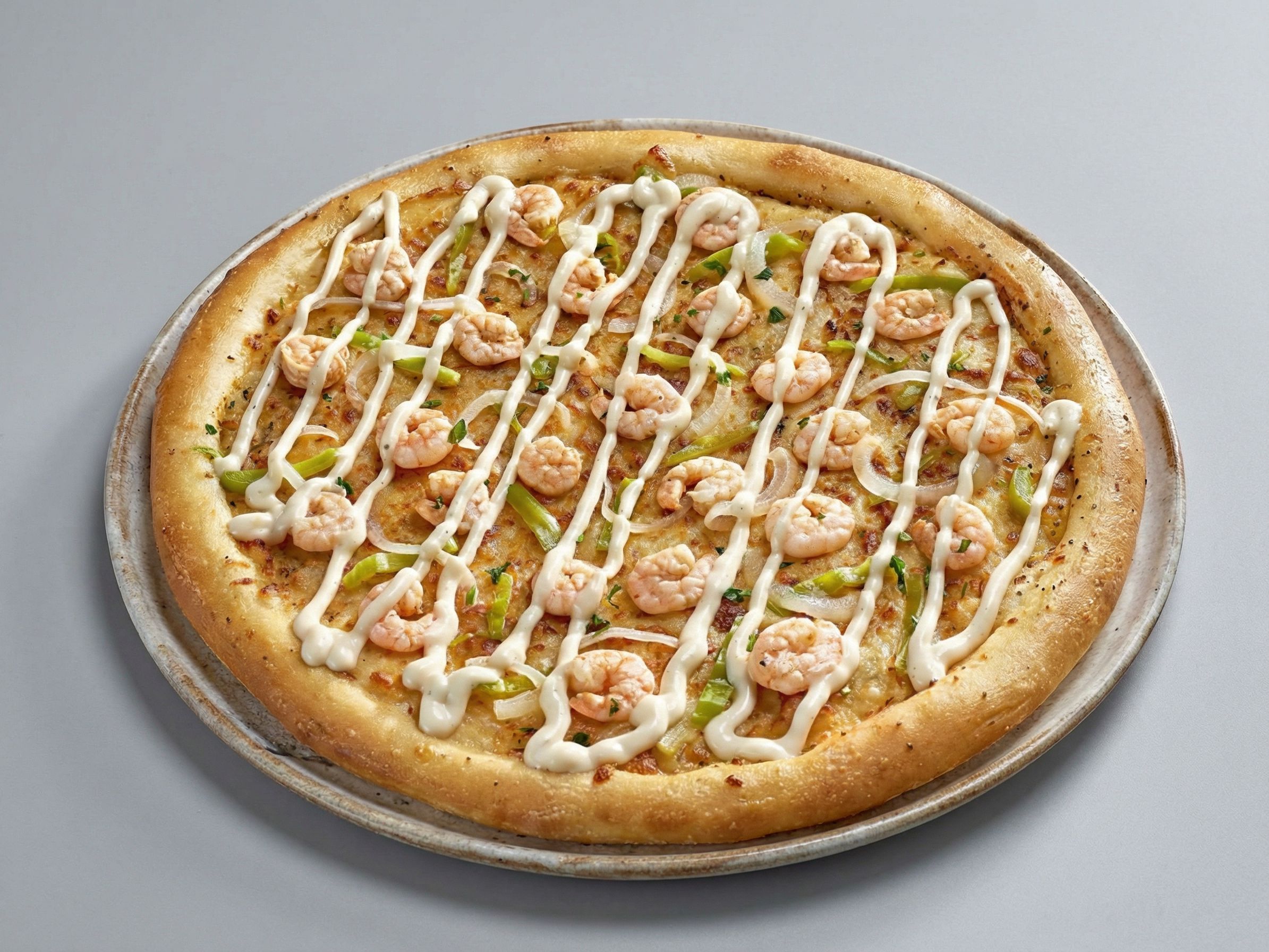 Ranch Shrimp Pizza