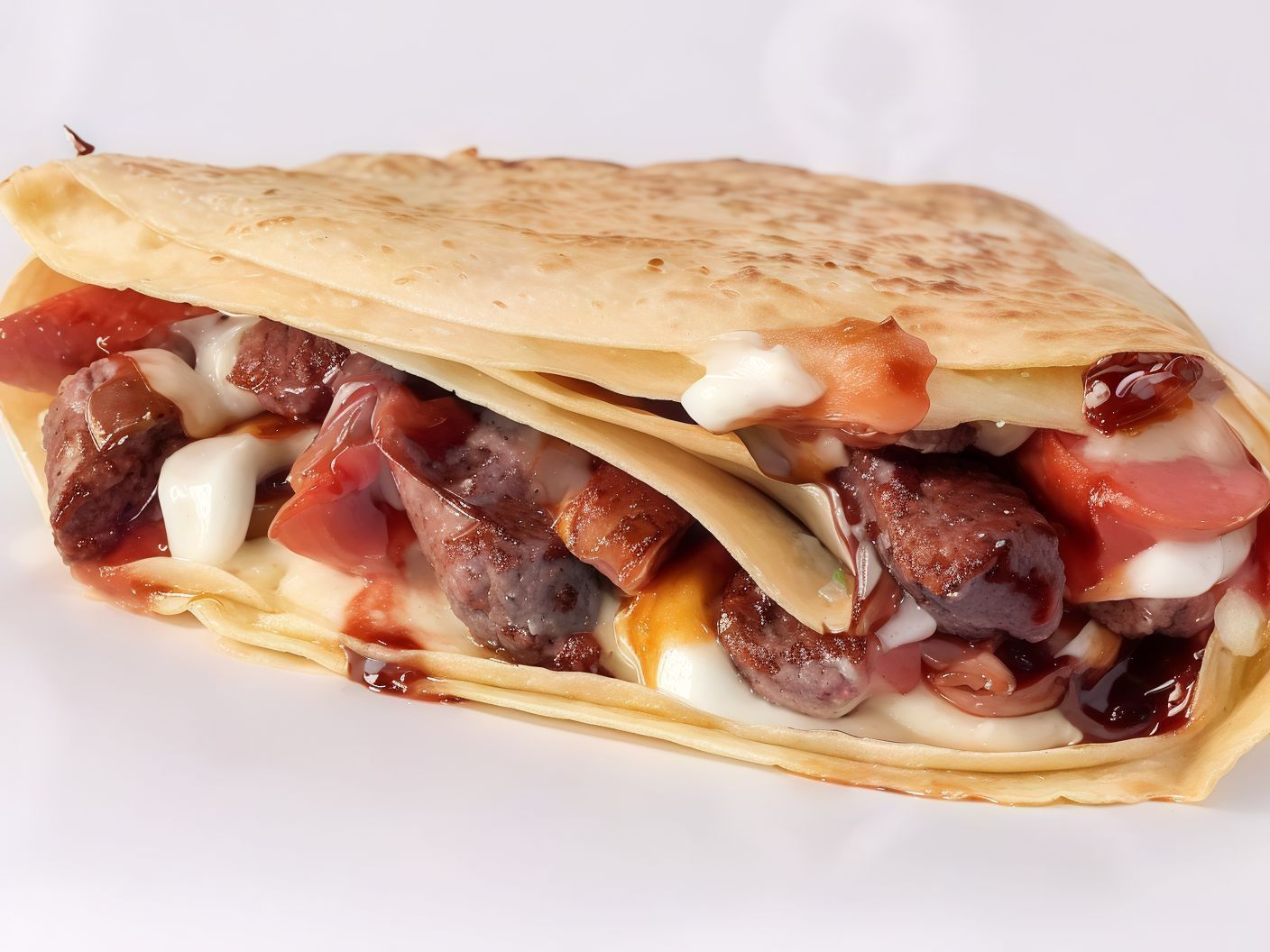 Meat Burger Crepe