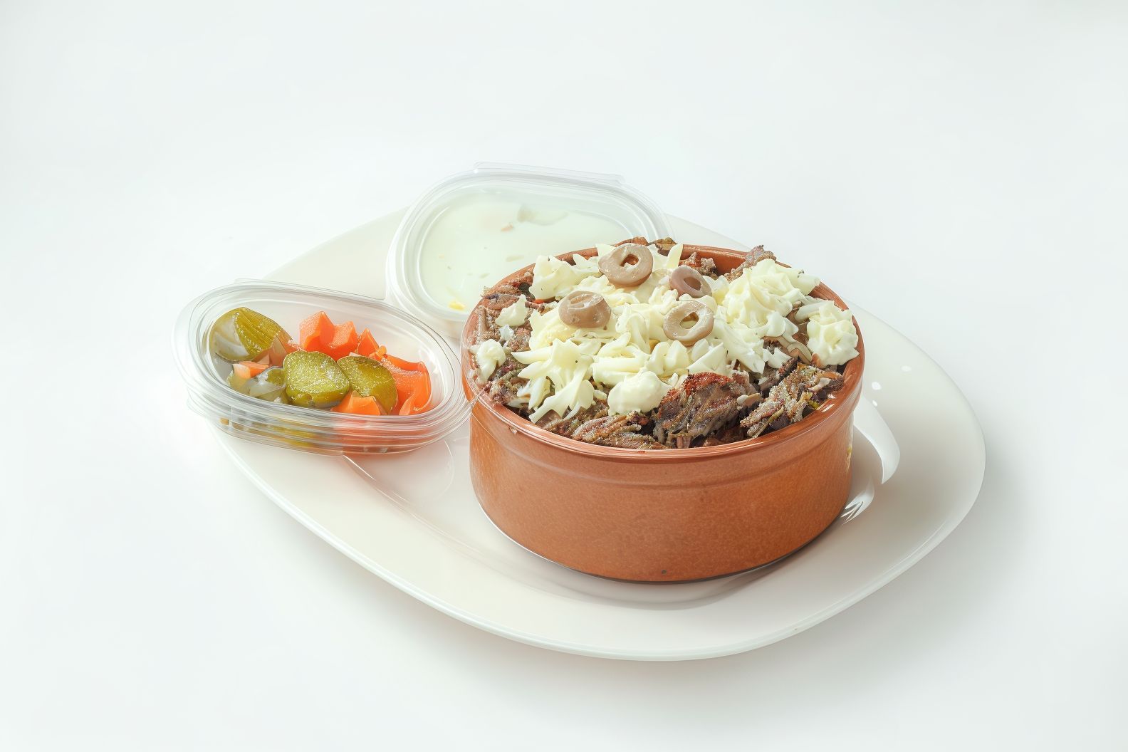 Meat Shawarma Fattah Casserole