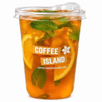 Peach flavored iced tea