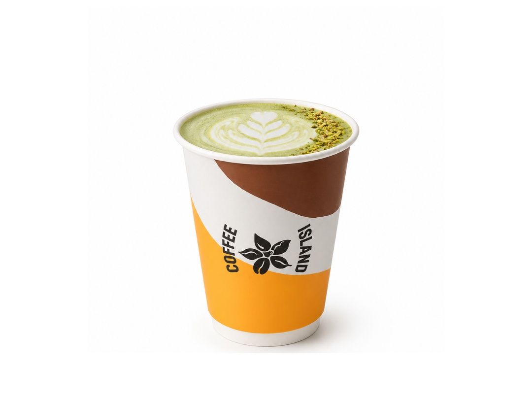 Regular Pistachio Latte 12 Oz