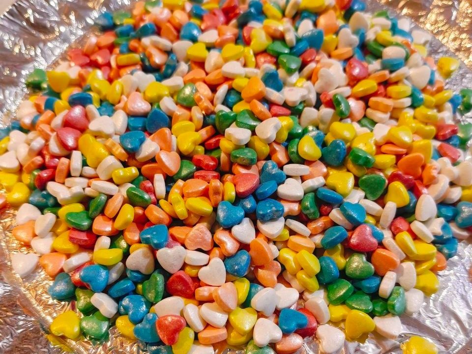 Colorful Heart Sprinkles -180g