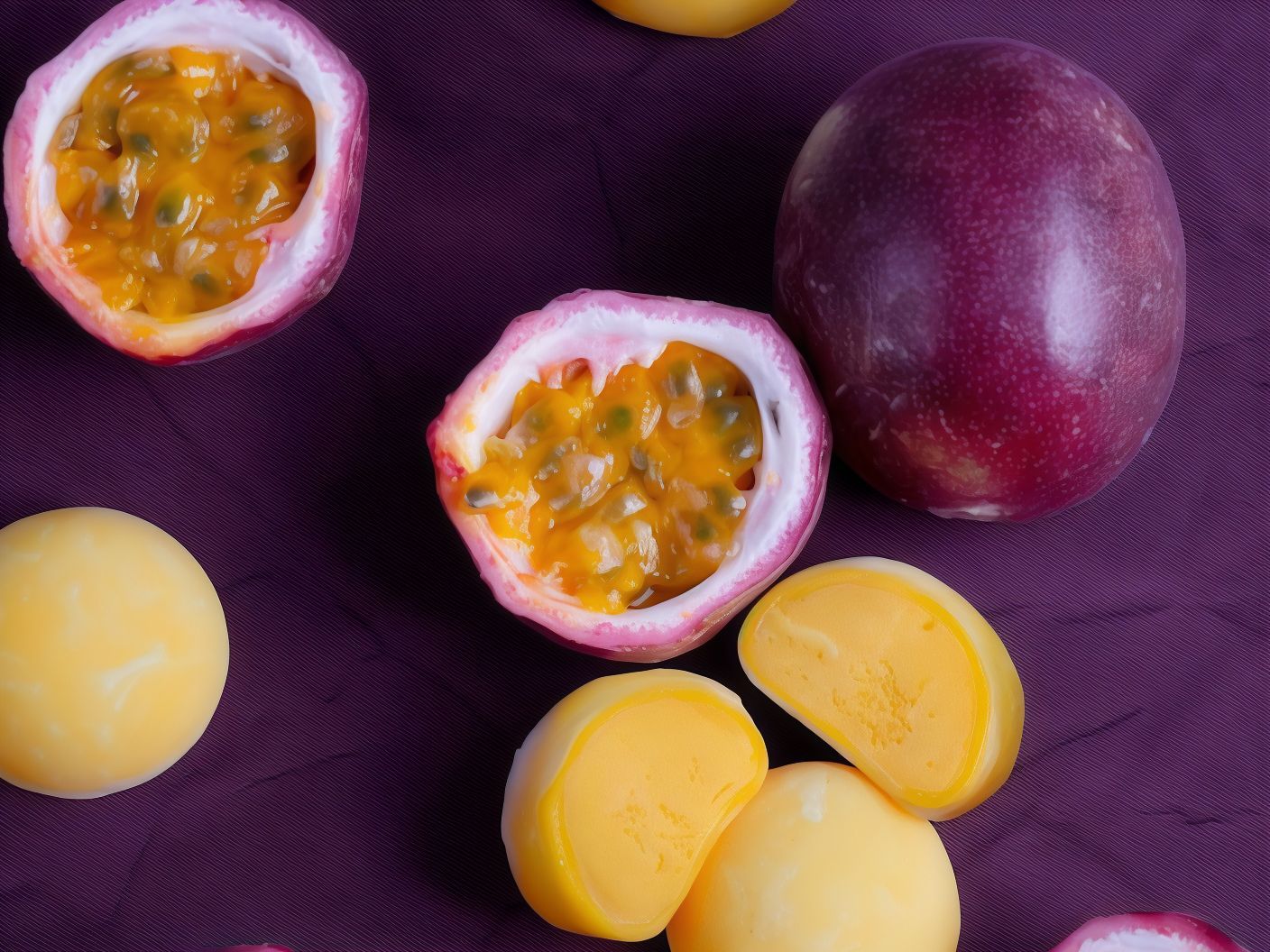 Passion Fruit Mochi Ice Cream
