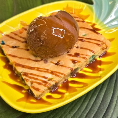 Caramel Brownies With M&MS