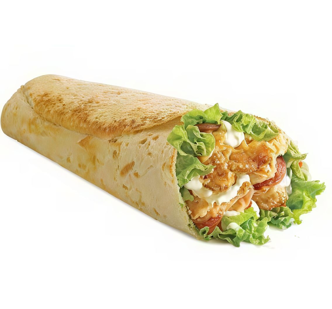 Zinger sandwich with mozzarella