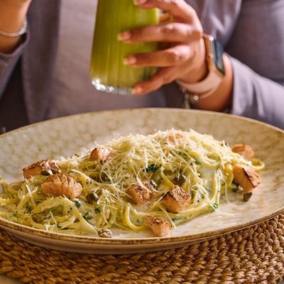 Spaghetti Salmon Pasta
