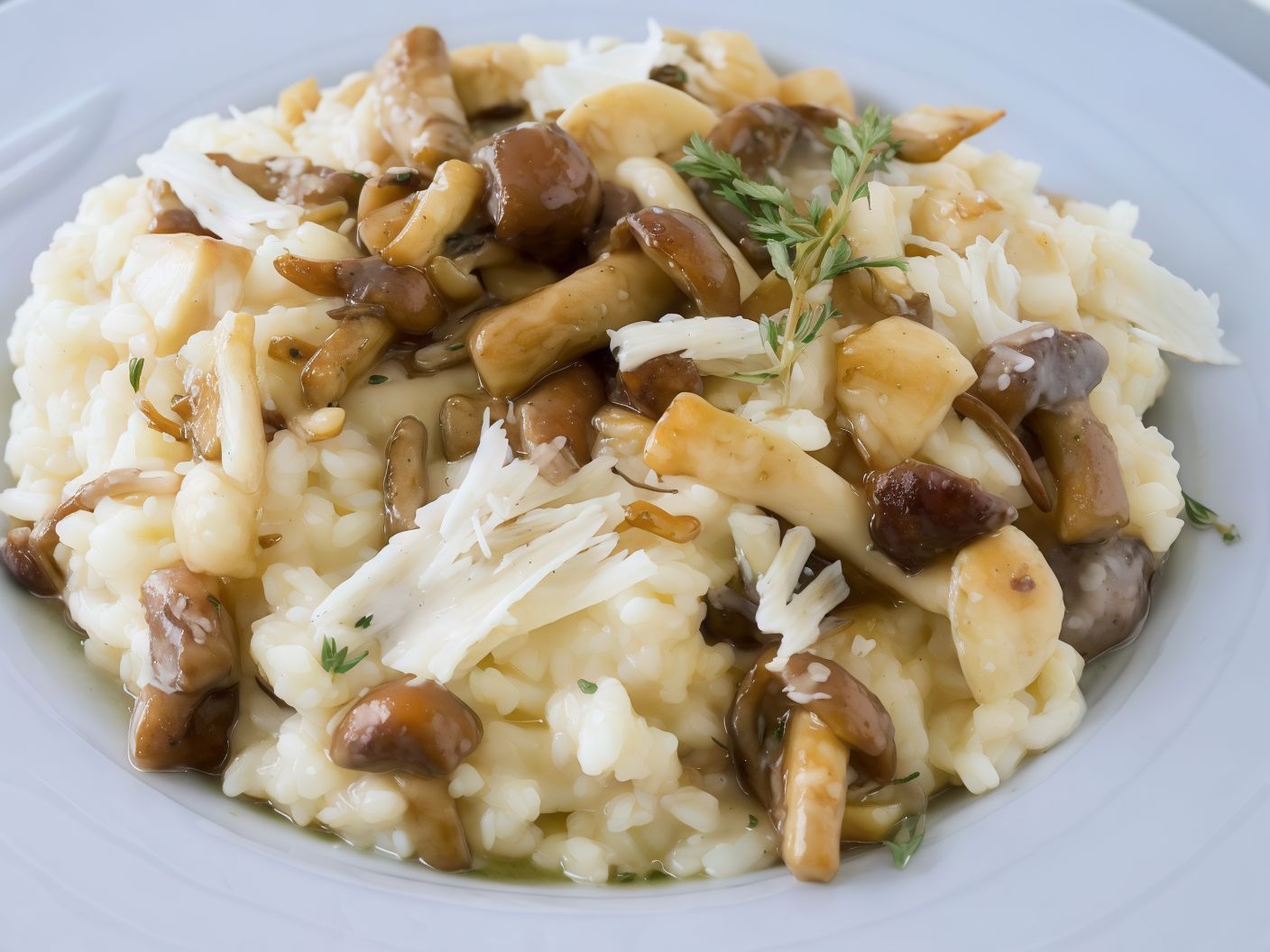 Chicken risotto with lemon sauce