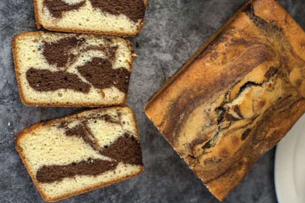 Marble English Cake Vanilla and Chocolate (Keto - Low Carb)