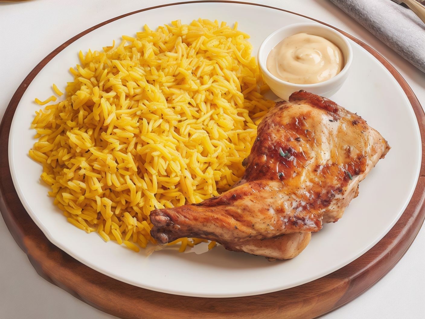 Half chicken meal