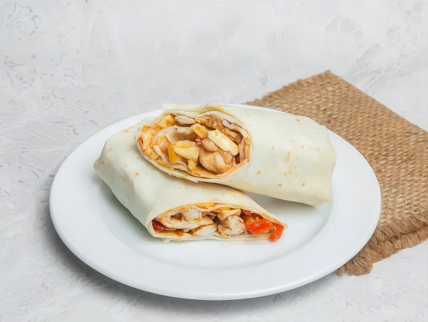 Chicken With Sweet Chilli Sauce Wrap