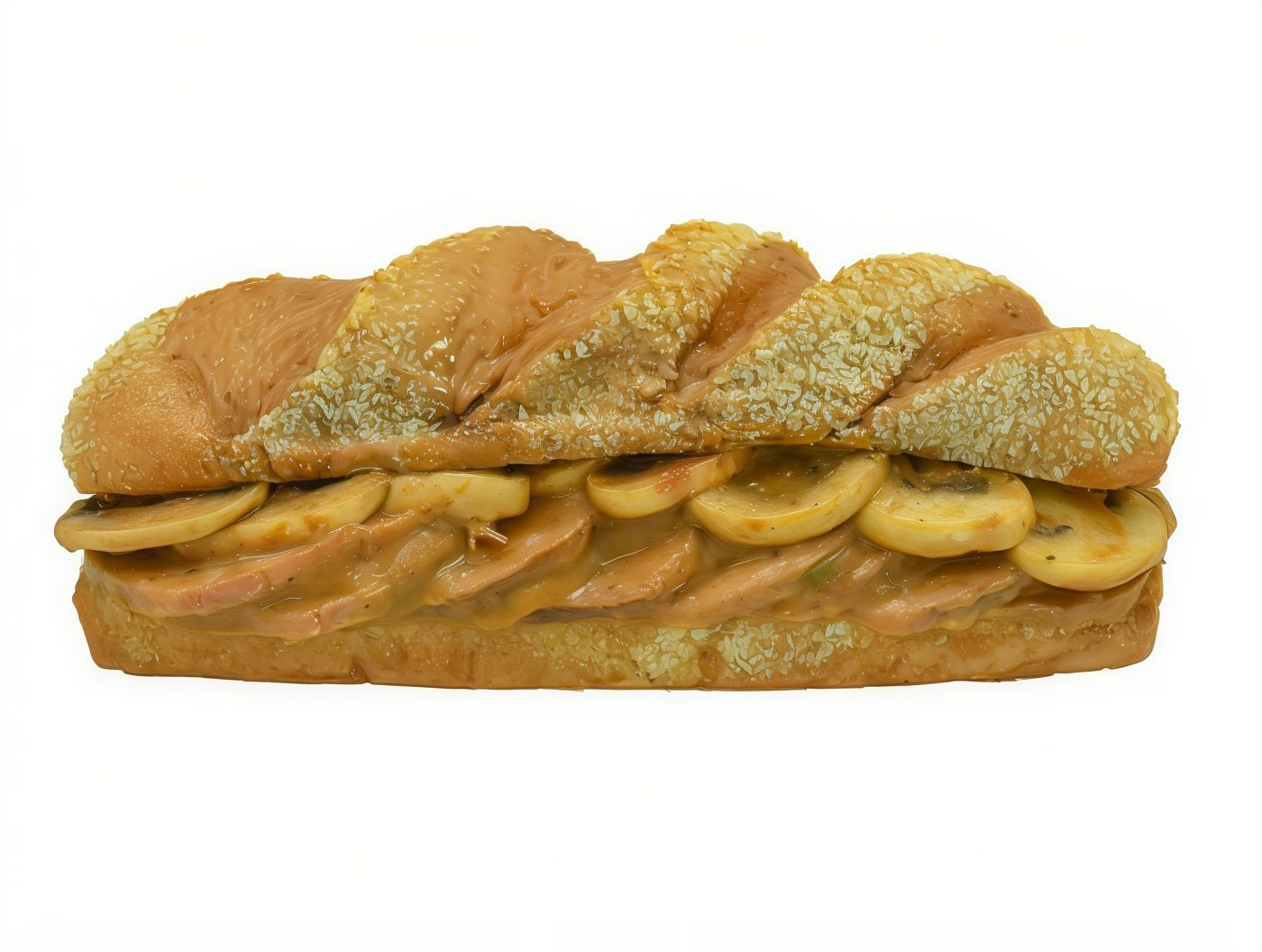 Roast Beef Gravy Mushroom Sandwich