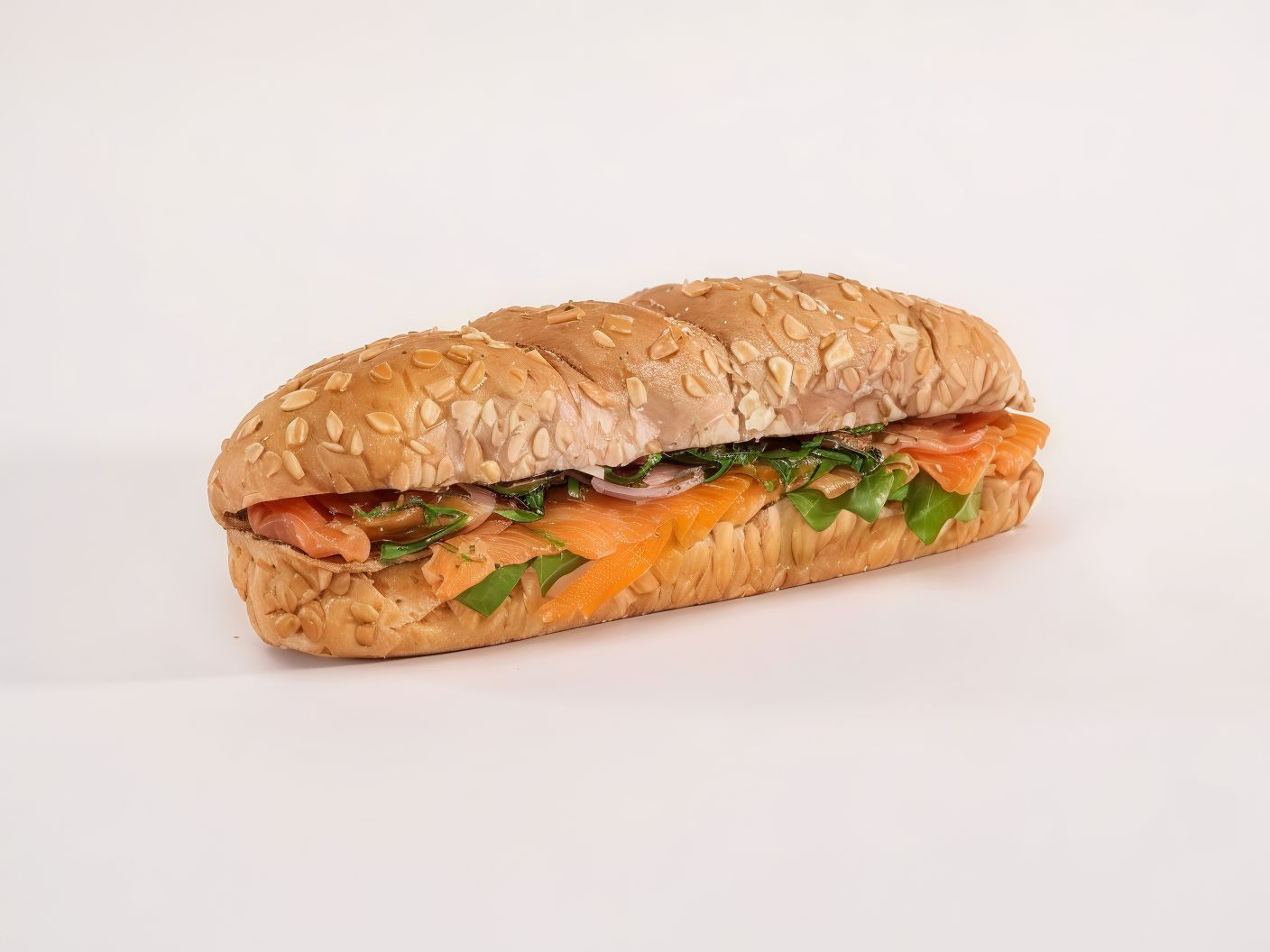 Smoked Salmon Rocca Brown Sandwich