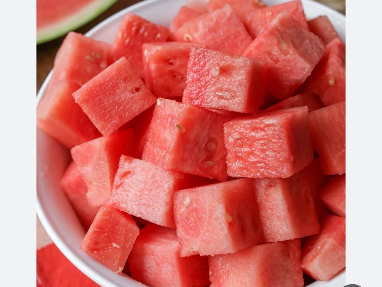 Watermelon pieces plate