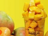 Mango cup with fresh pieces