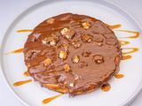 Twix style round waffle