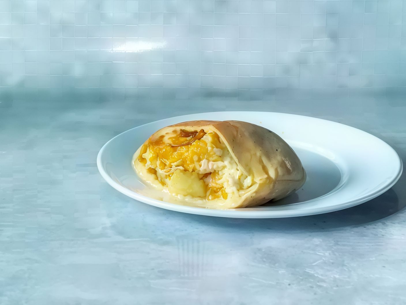 Mashedpotato with eggs