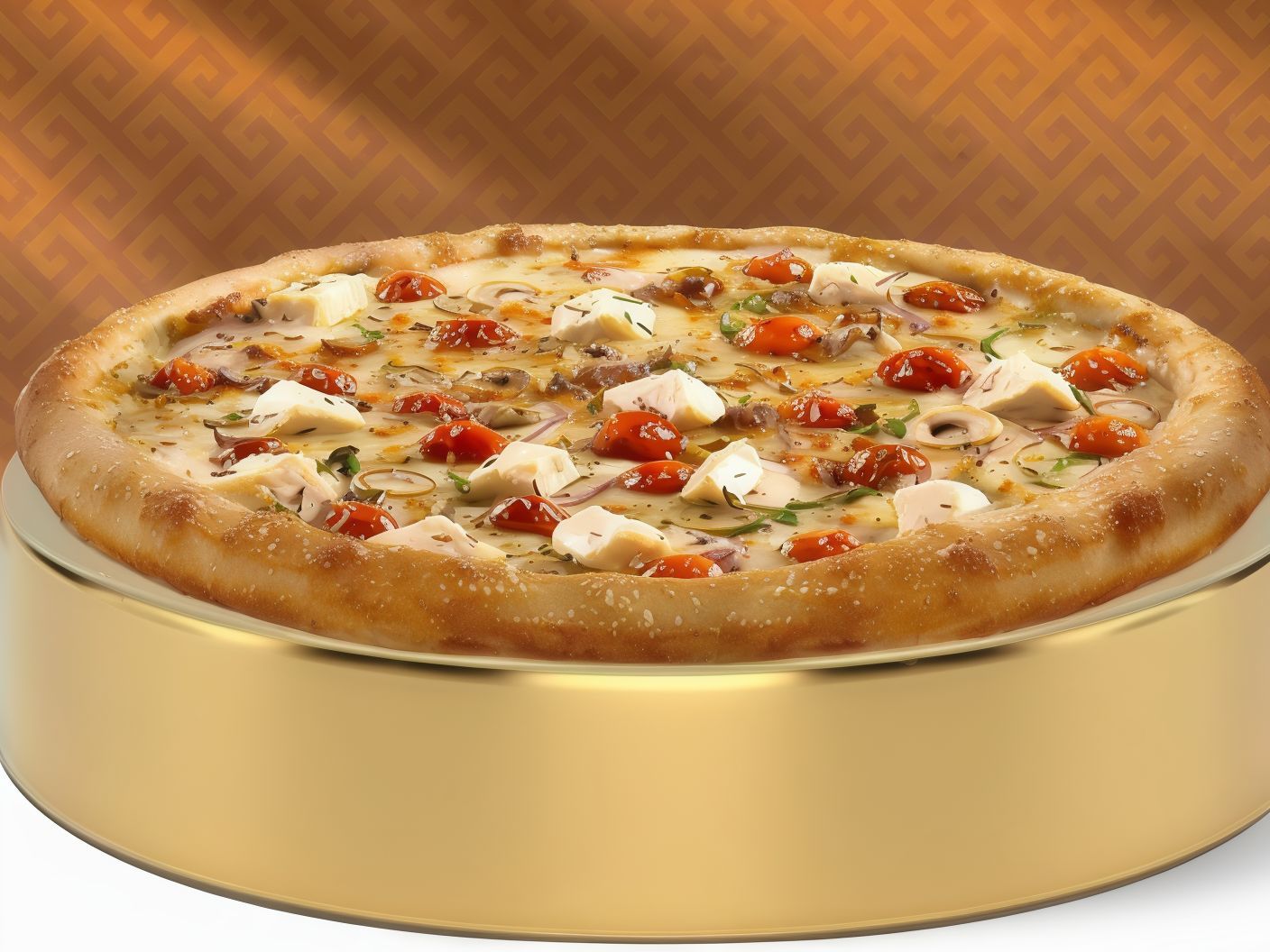 Greek Kingdom Pizza Medium