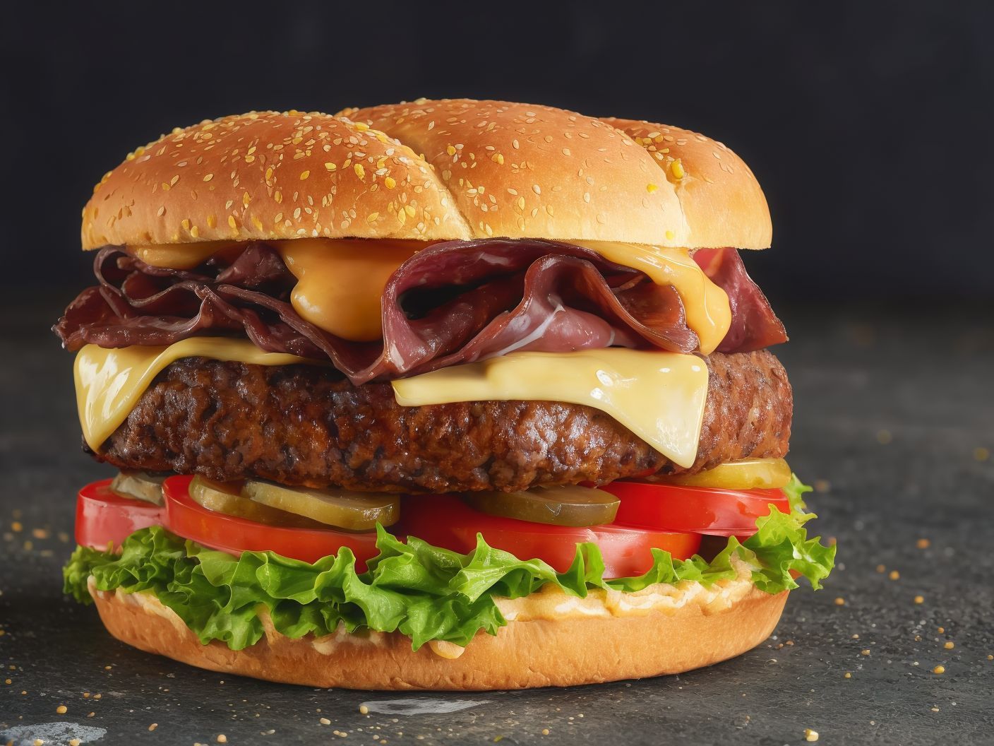 Rocky Beef Burger Sandwich