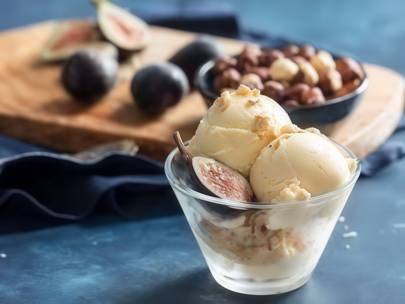 Hazelnut ice cream