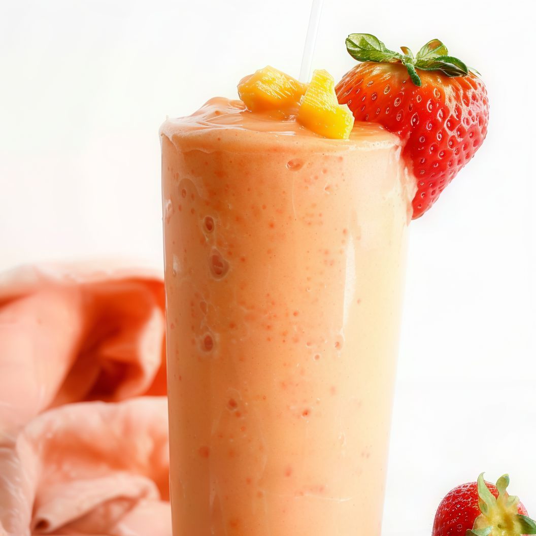Mango Strawberry milkshake
