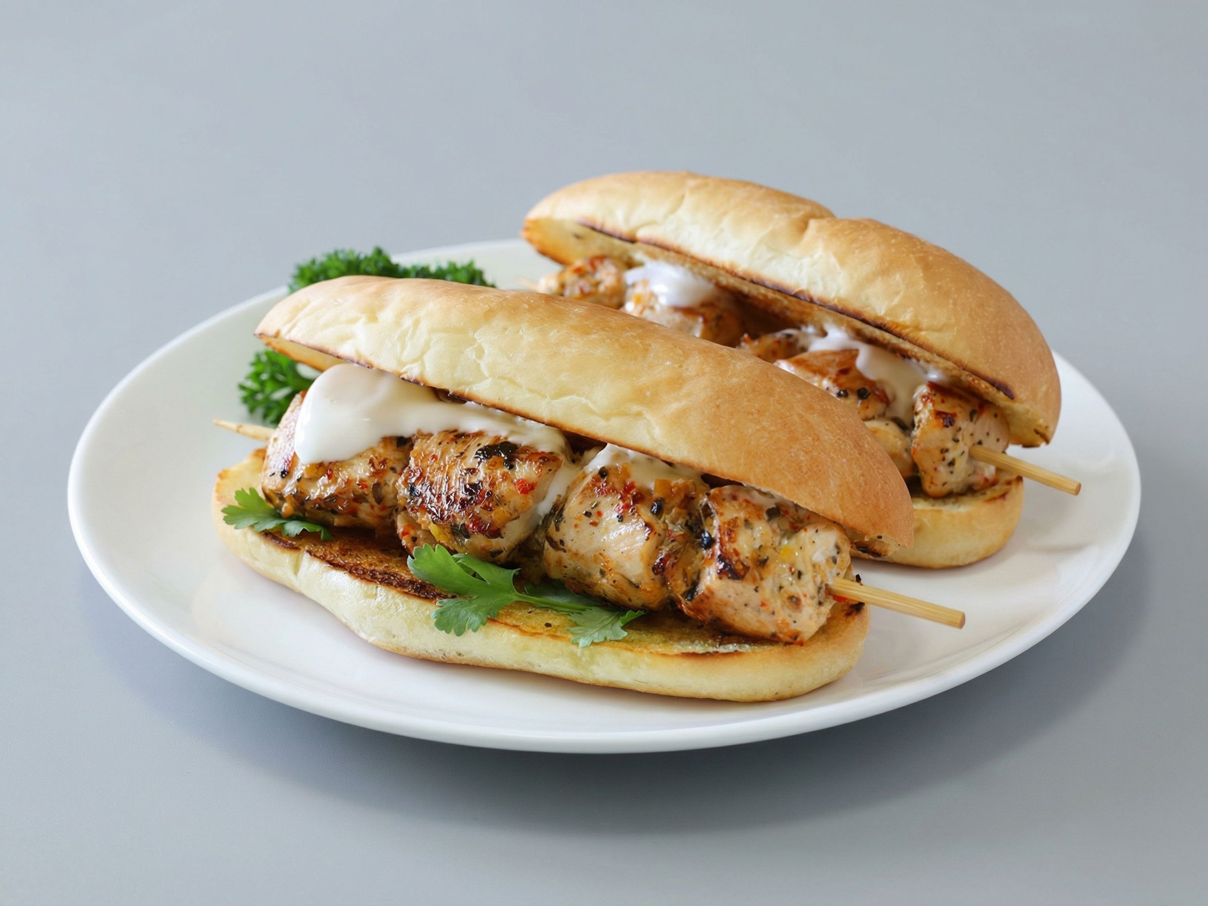 Small baladi sausage sandwich