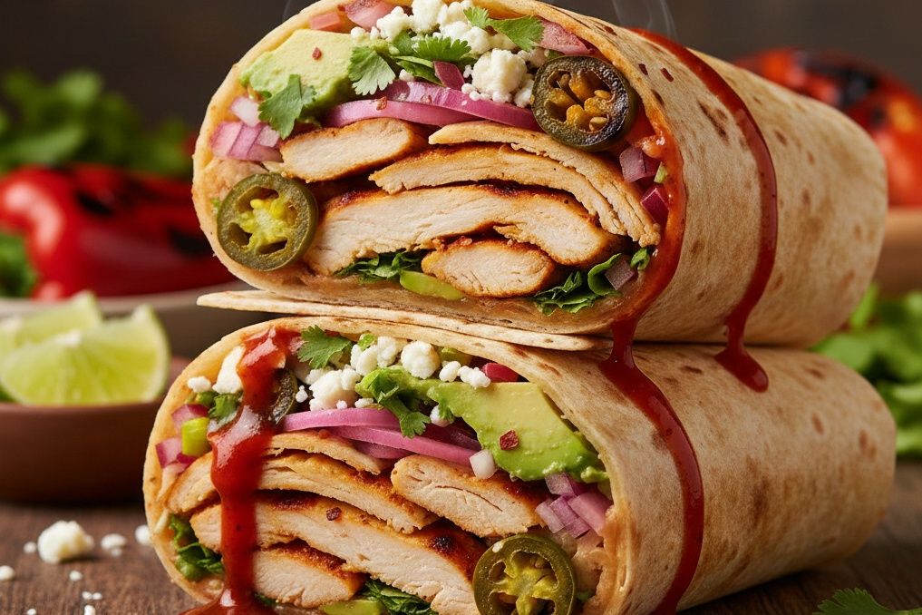 Pomegranate Chicken Shawerma