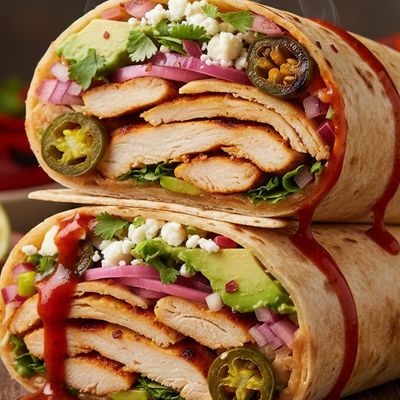 Pomegranate Chicken Shawerma