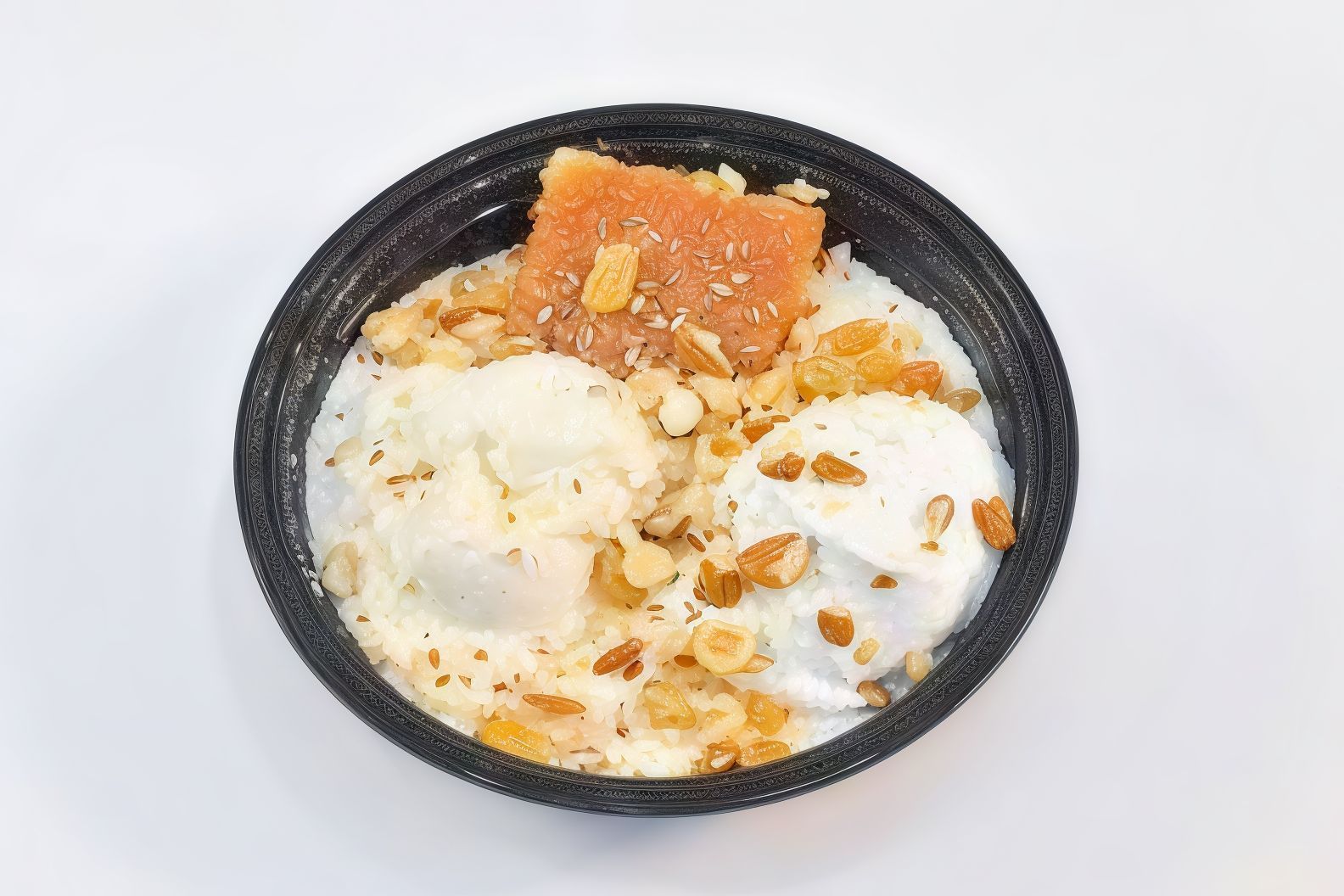 Basbousa Rice With Nuts And Ice
