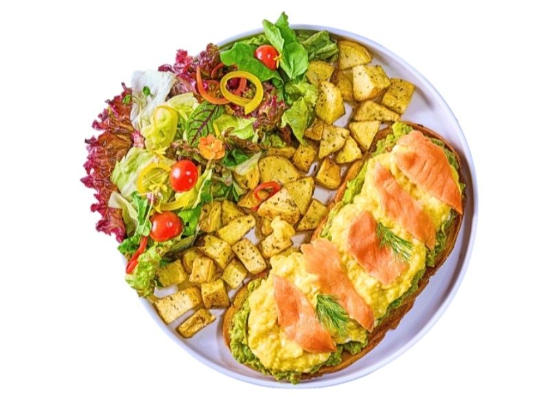 Salmon With Eggs Plate