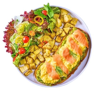 Salmon With Eggs Plate