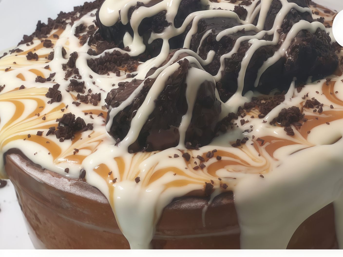 White Chocolate Brownies Casserole
