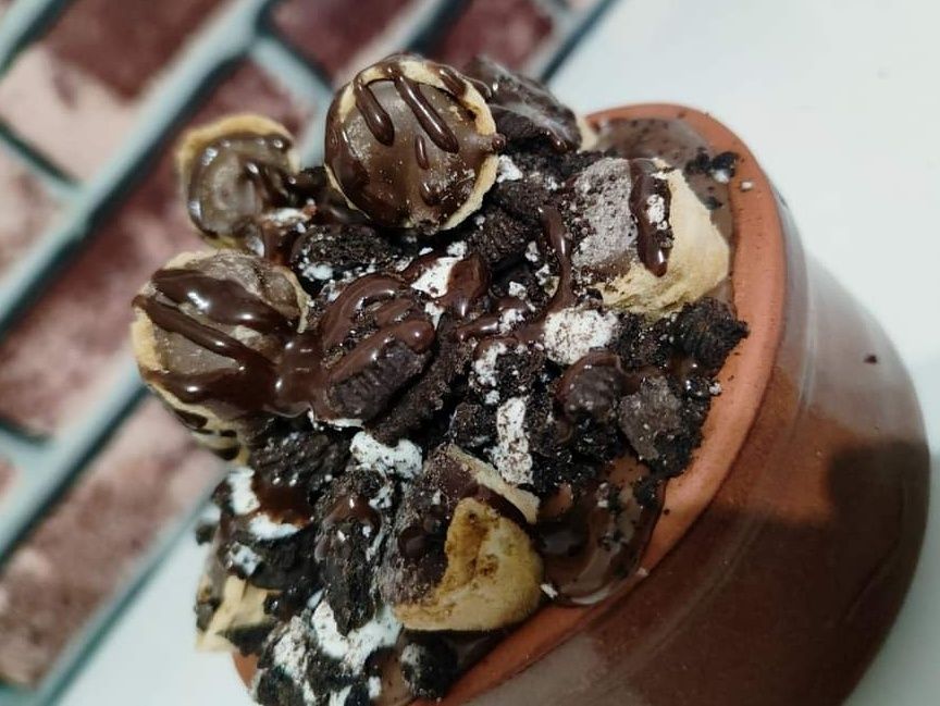 Chocolate Brownies Cono Casserole