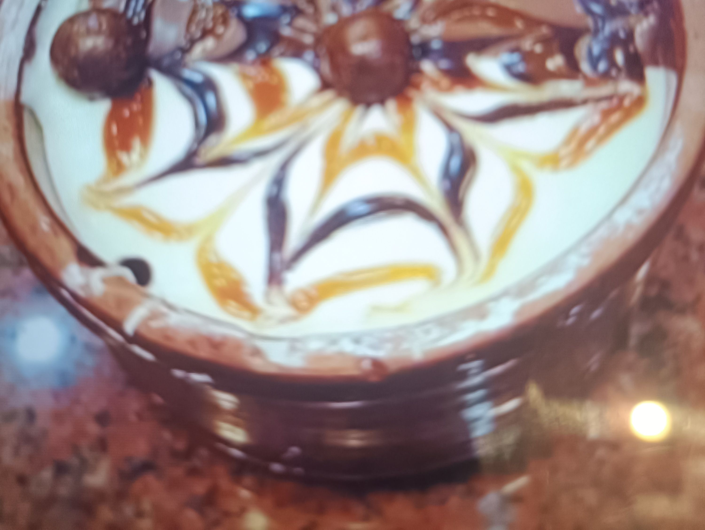 Mix Chocolate Kono Casserole With Ice Cream