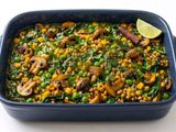 Mushroom and Corn with Spinach