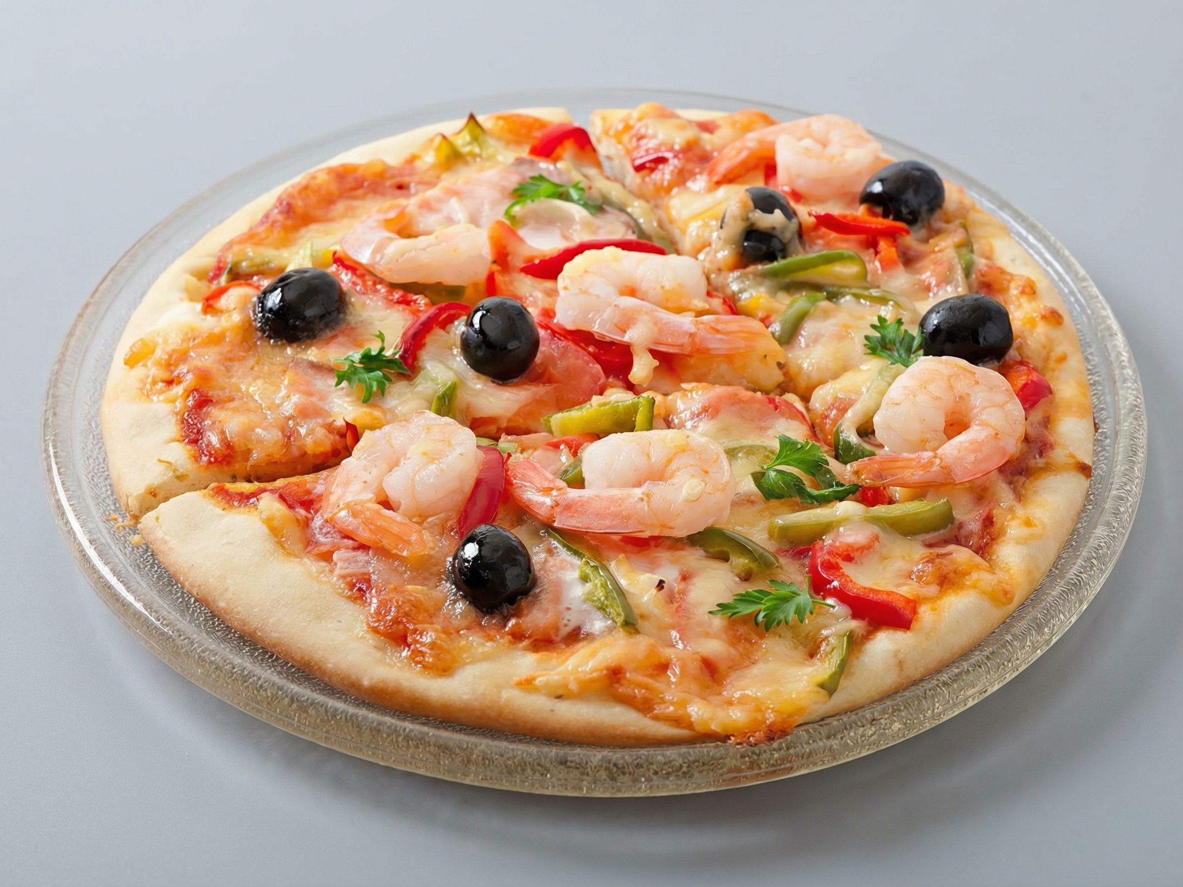 Shrimp pizza