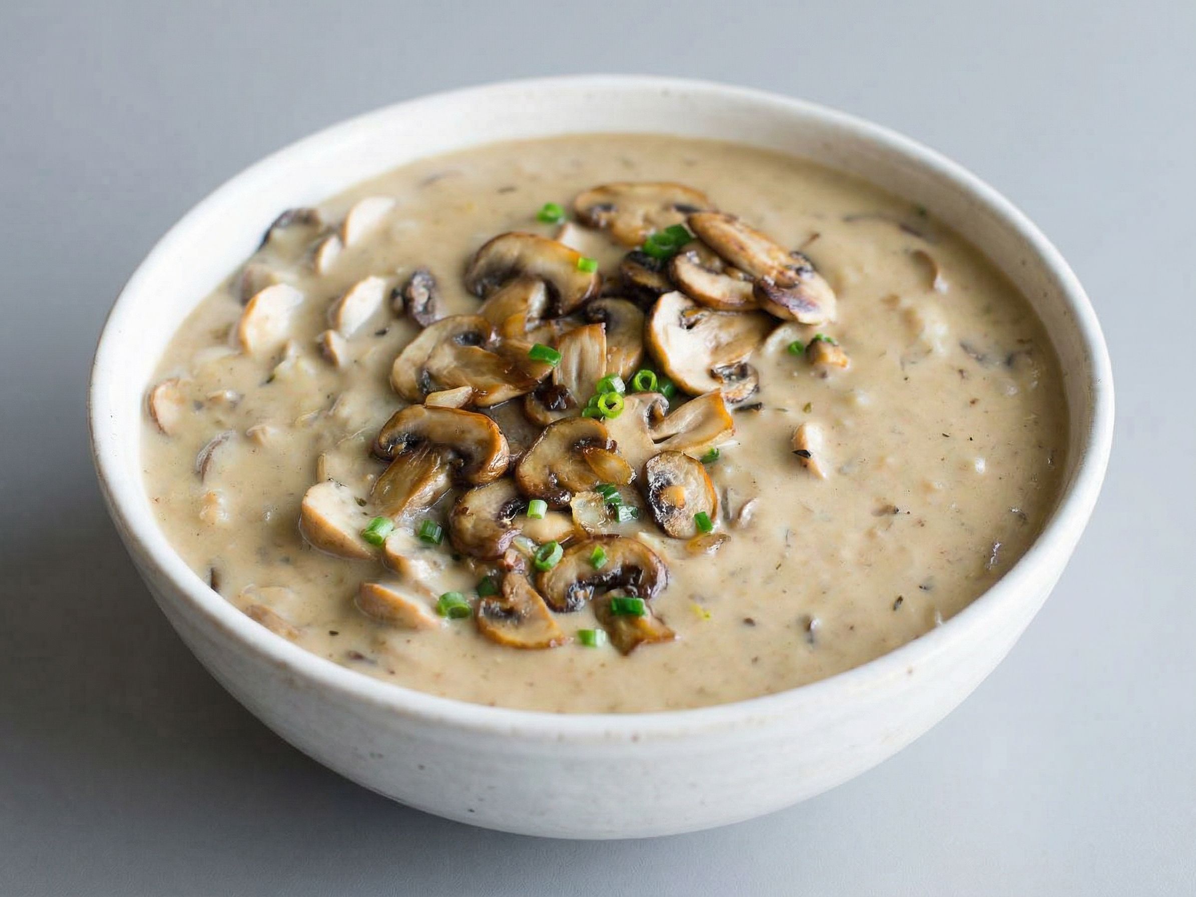 Creamy mushroom soup